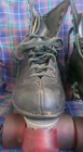 Vintage Black Chicago Men s Rink Roller Skates Size 8 Red Urethane Wheels