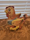 Vintage Fisher Price  140 Wooden Pull Toy Katy Kackler The Red Hen 