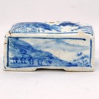 Antique Korean Water Dropper Blue And White Porcelain Joseon Dynasty 19th C