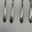 Vtg Silverware Spoons Queen Bess Tudor Silver Plate Serving 6 Count Lot