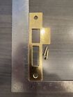 Antique vintage Style Door Strike Plate  Keeper  Mortise  Victorian  Brass  6   