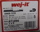Wej-it 1  X 9  Ankr-tite Wedge Anchor At1090  Zinc Plated Carbon Steel Box Of 5