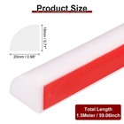 59 Inch Flexible Quarter Round Molding  Peel And Stick Moulded Trim  White