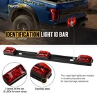 Clearance Id Bar Marker Light 3 Light 9 Led Trailer Sealed Stainless Red