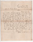 Us 1853 Stampless Folded Letter Greensborough N c  In Blue  paid 3  For Delivery