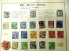 British Empire Large Collection Of Stamps   Still On The Book Page 