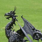 Large Iron    igor    Dragon Statue With Curly Tail 4 5 Ft 