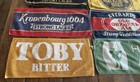 Vintage Lot Of 6 Bar Towels - Beer  Lager  Cider  Ale Pub Towel  Advertisement