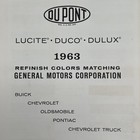 1963 General Motors Dupont Paint Color Chip Chart Chevrolet Truck Gm Buick Olds