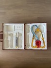 Vintage 1977 Fisher Price Medical Kit Brown Case See Pics