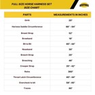 Full Size Leather Horse Driving Harness With Red Trim   Blue Trim   White Trim