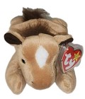 Ty Beanie Baby - Derby The Horse With Star   Furry Mane 8  New Mwmts Stuffed Toy