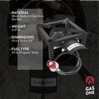 Gasone High Pressure Single Propane Burner - Outdoor Burner  Black
