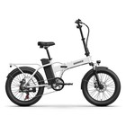 1000w Peak 48v Folding Electric Bike  20  Fat Tire 70 Miles Range Ebike 28mph
