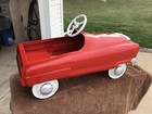 Vintage Pedal Car  Garton Mark V Complete Rare Old Red Pedal Car