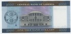 Liberia 1000 Dollars 2022 P 43 Unc Uncirculated Banknote Serial Aa