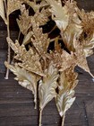 Katherine   s Collection Gold Glitter Embellished Silk Flower Acanthus Sprays