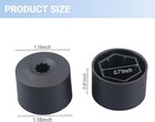 20 Pcs 17mm Glossy Black Wheel Lug Nut Covers Caps With R Color  Black  glossy