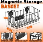 2 Pack Magnetic Metal Wire Storage Baskets Garage Kitchen Organizer