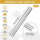 M14x1 25mm 100mm 304 Stainless Steel Fully Threaded Rod