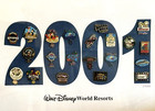 Vintage Rare 2001 Walt Disney World Resorts 21 Framed Pin Set Le 231 250