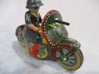 Motorcycle Policeman-n-mint Condition- Friction- Made In Japan- Works-