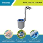 Bestway Flowclear Wall Mounted Automatic Swimming Pool Surface Skimmer  White