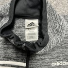 Adidas 1 4 Zip Fleece Jacket Youth Xl  18 20  Gray Heathered Mock Neck Active