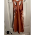 Adidas Originals 3-stripes Racerback Tank Dress Womens Small Peach Coral Used