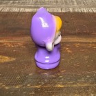 Vintage Pixie Figurine Ceramic Elf Purple 2 Inch Japan Mid Century Kitsch Decor
