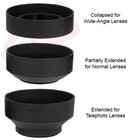 58mm Soft Rubber Collapsible Lens Hood For Canon 18-55  75-300  70-300  55-250