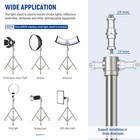 Neewer 7 2ft Steel Light Stand W adapter  Heavy Duty For Strobes softboxes