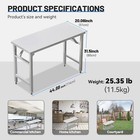 Folding Stainless Steel Table For Outdoor Camping Maintenance Room Kitchen