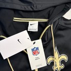 Nike New Orleans Saints Performance Full Zip Hoodie Men s L Black Gold Nwt