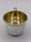 Precious Sterling Silver Baby Cup W gold Wash And No Monogram