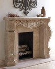Stone Scroll Mantel-fireplace Surrond