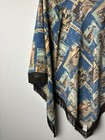 Yoakum Double D Ranch Triangle Shawl Scarf Fringe Annie Oakley Buffalo Bill West