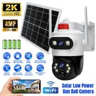 4 Camara De Seguridad Solar Inalambricas Para Exterior Con Vision Nocturna Audio