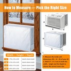 Insulated Window Ac Cover For Inside With Side Xl  28 20 3 5inch  Silver