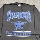 Vintage 90s Dallas Cowboys Football Club Long Sleeve T-shirt Large Rare Mens
