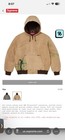 Supreme Rita Ackermann Work Jacket Tan Hooded Zip 3m Thinsulate Men s L