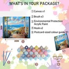 Landscape Paint By Numbers Kit For Adults Beginnerbeach Adult Paint By Number   