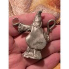 Vtg Spoontiques R538 Fantasy Figurine Pewter Wizard Crystal Accents Collectible