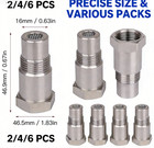 6 Pieces   fitting Tire Stainless Steel M18 1 5 Repair Tool Pipe Brand New Us