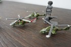 Vintage Kenner Mega Force Triax   V-rocs Attack Helicopters  3 Each  Loose 1989