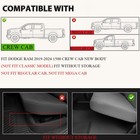 Tpe Floor Mats Fit For 2019-2024 Dodge Ram 1500 Crew Cab New Body