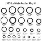 360 Pcs O Ring Assortment Kit rubber Washer Orings  Black 24 Sizes Pressure Wash