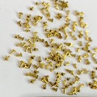 100 Cannon Pinions Watch Part Tiny Gear Gold Steampunk Art Watchmaker Lot Repair
