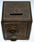 Antique Star Safe Cast Iron   Steel Combination Lock Safe