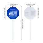 Yard Security Sign Heavy Duty Weather Proof Aluminum Panel And Stake 10 x28 